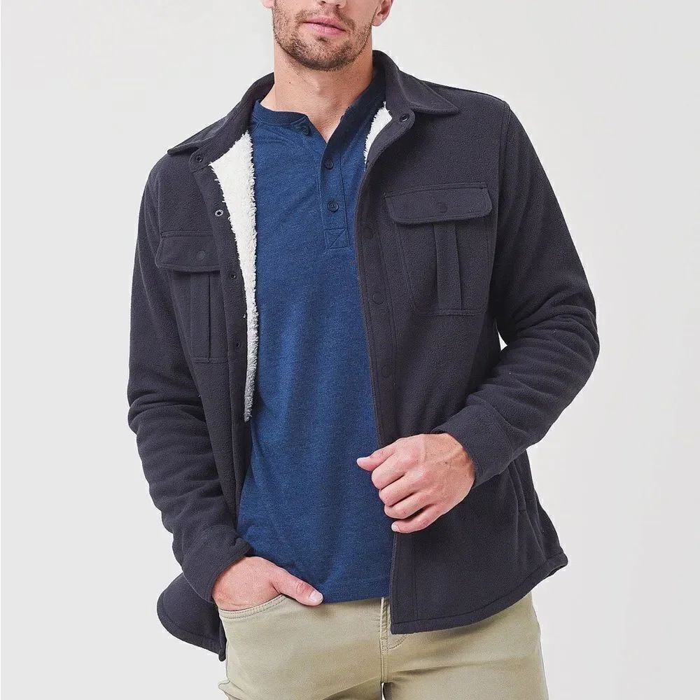 FAHERTY BRAND Men's Sherpa Lined Shirt Jacket Small